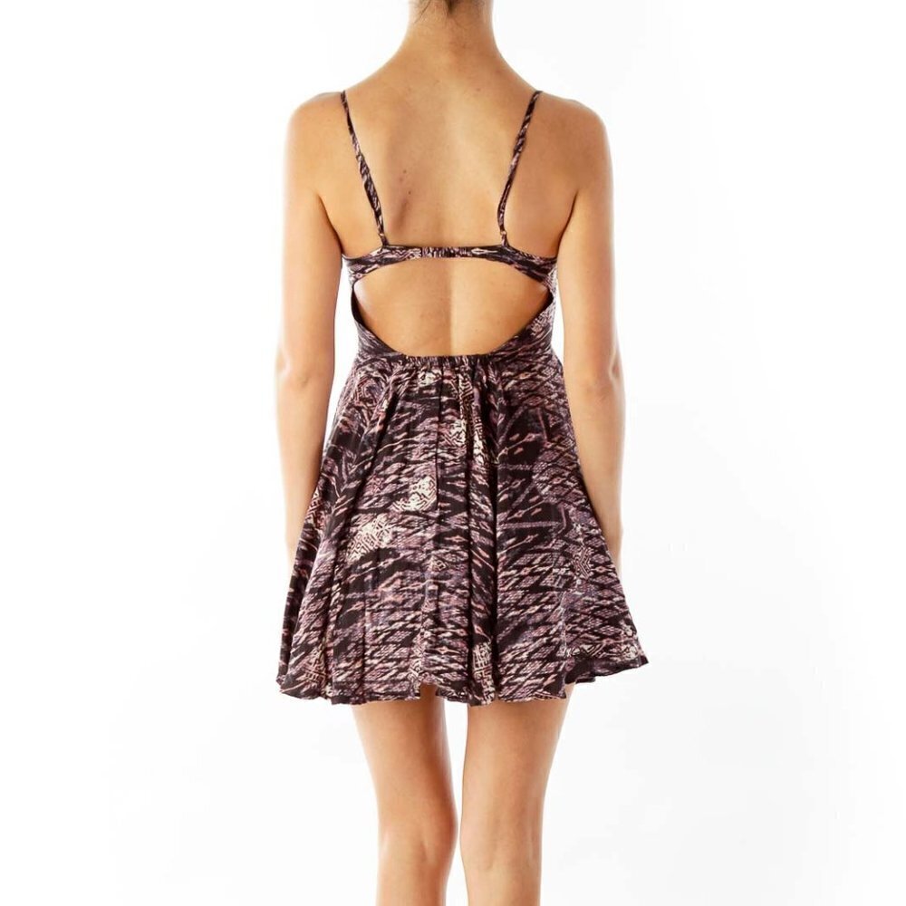 Silence + Noise Brown Printed Dress - Picture 2 of 3